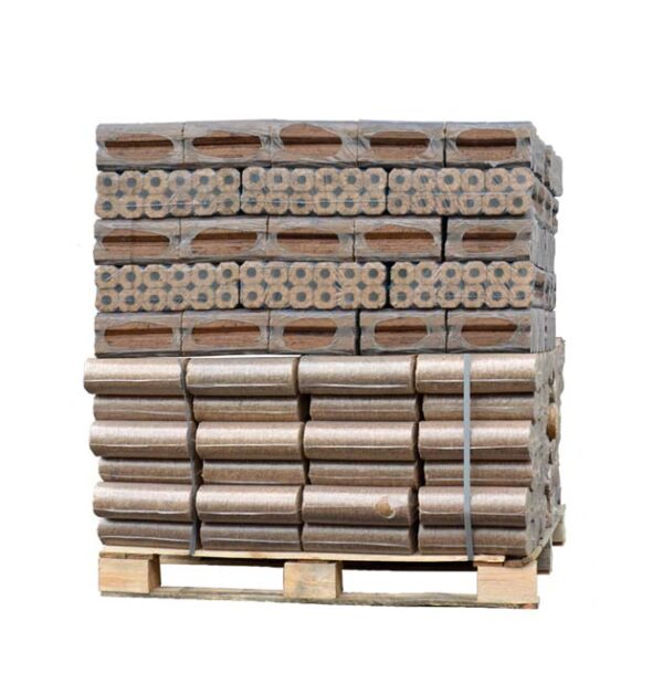 Bois compressé de briquettes de bois Pini Kay + Nestro mixte (960Kg)
