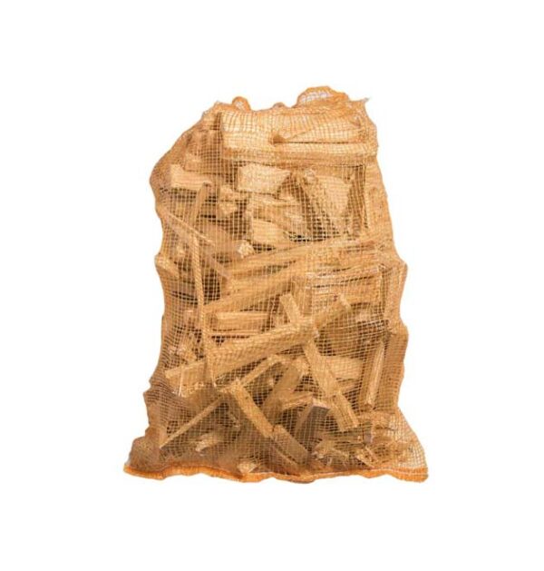 Bois d’allumage palette de 20 l Bois d’allumage filet de 20 litres